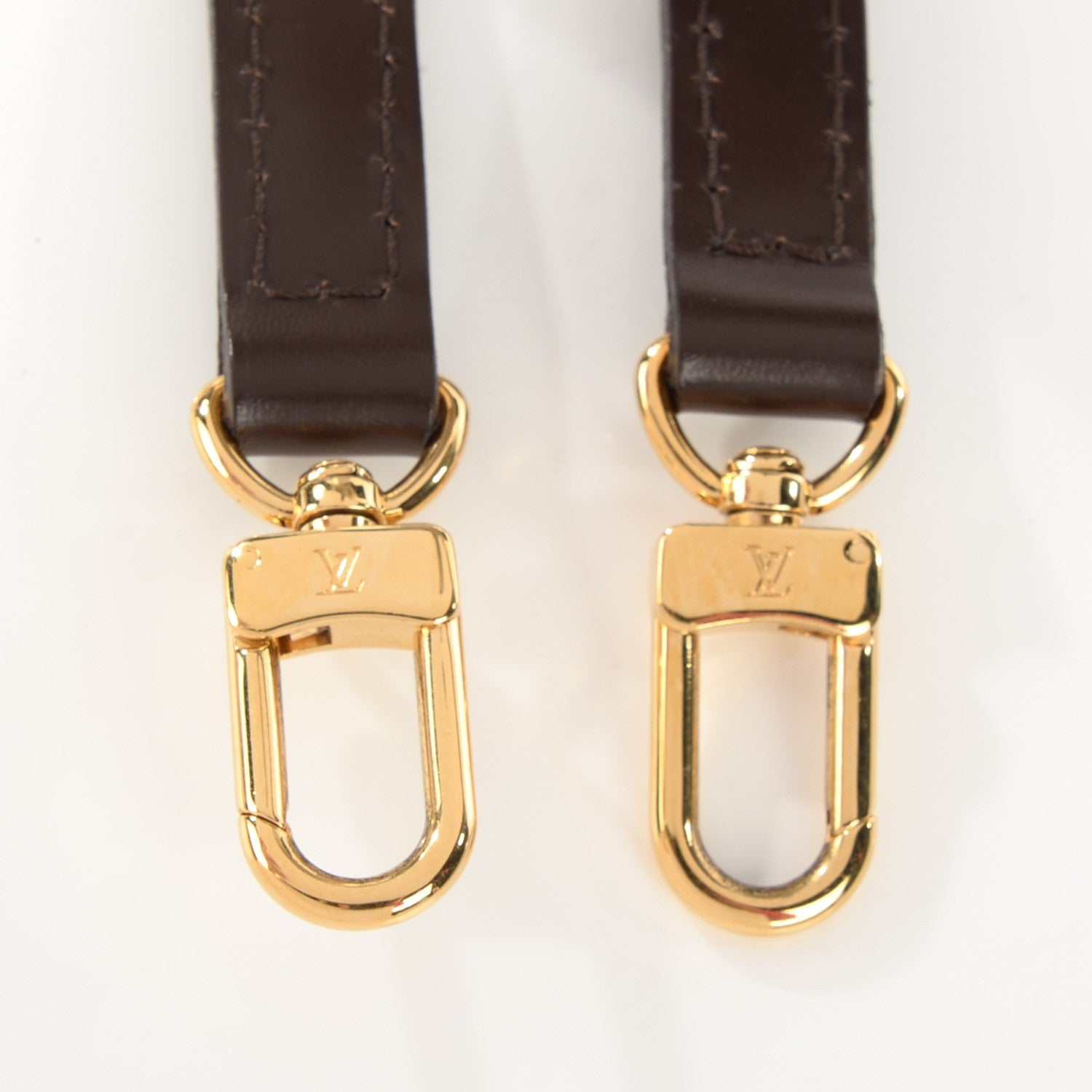 Louis Vuitton Calfskin Shoulder Strap Brown 3 of 3