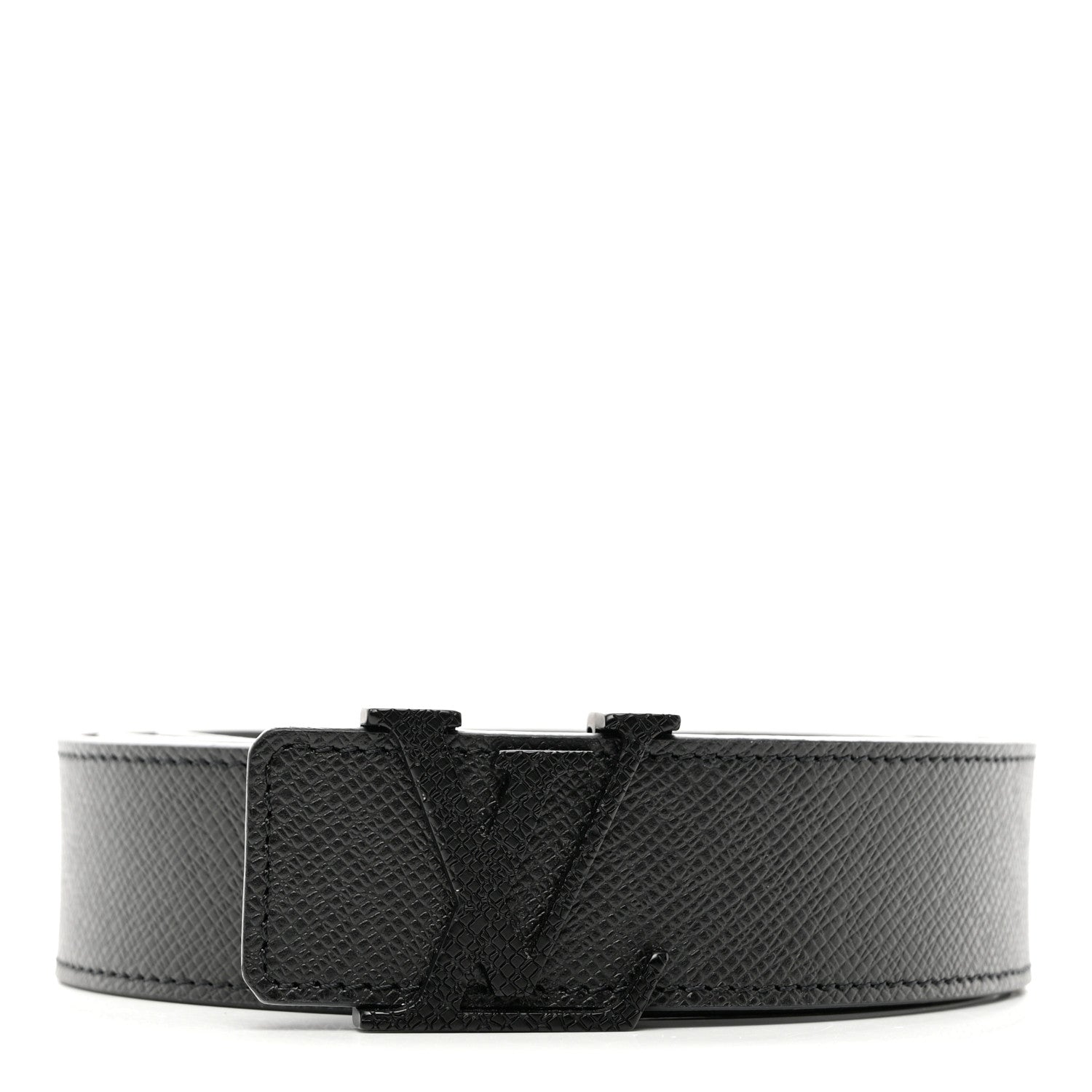 Louis Vuitton Taiga 35mm LV Initiales Belt 100 40 Black 1 of 6