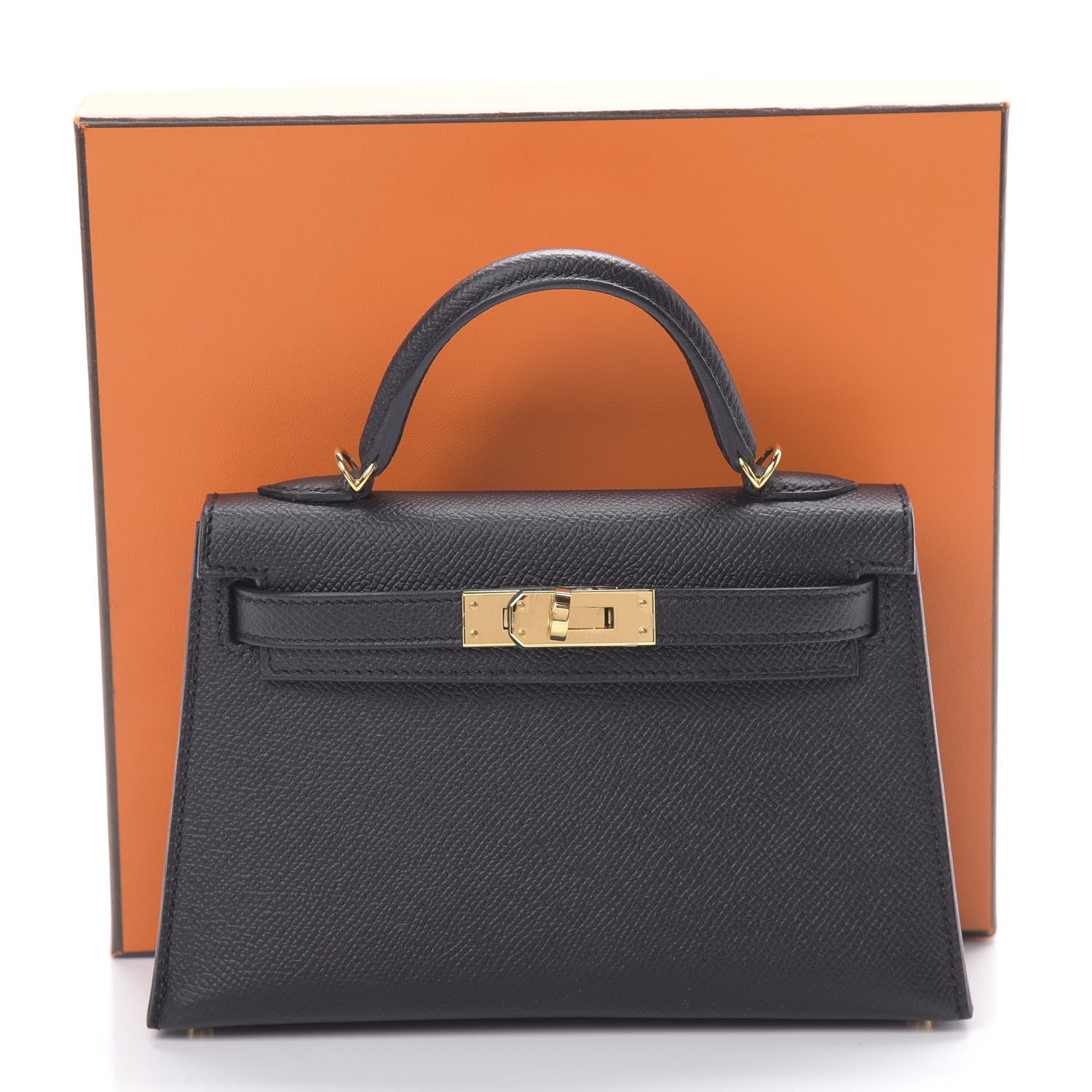 Hermes Epsom Mini Kelly Sellier 20 Black 10 of 10