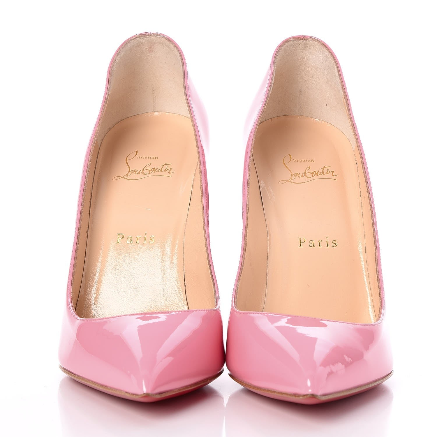 Christian Louboutin Patent Pigalle Follies 100 Pumps 39.5 Rose 2 of 16