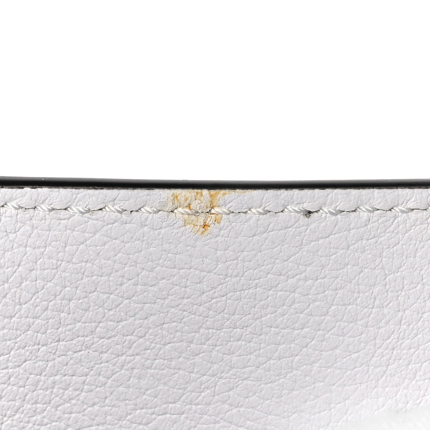 Grained Calfskin Small La Medusa Chain Tote White