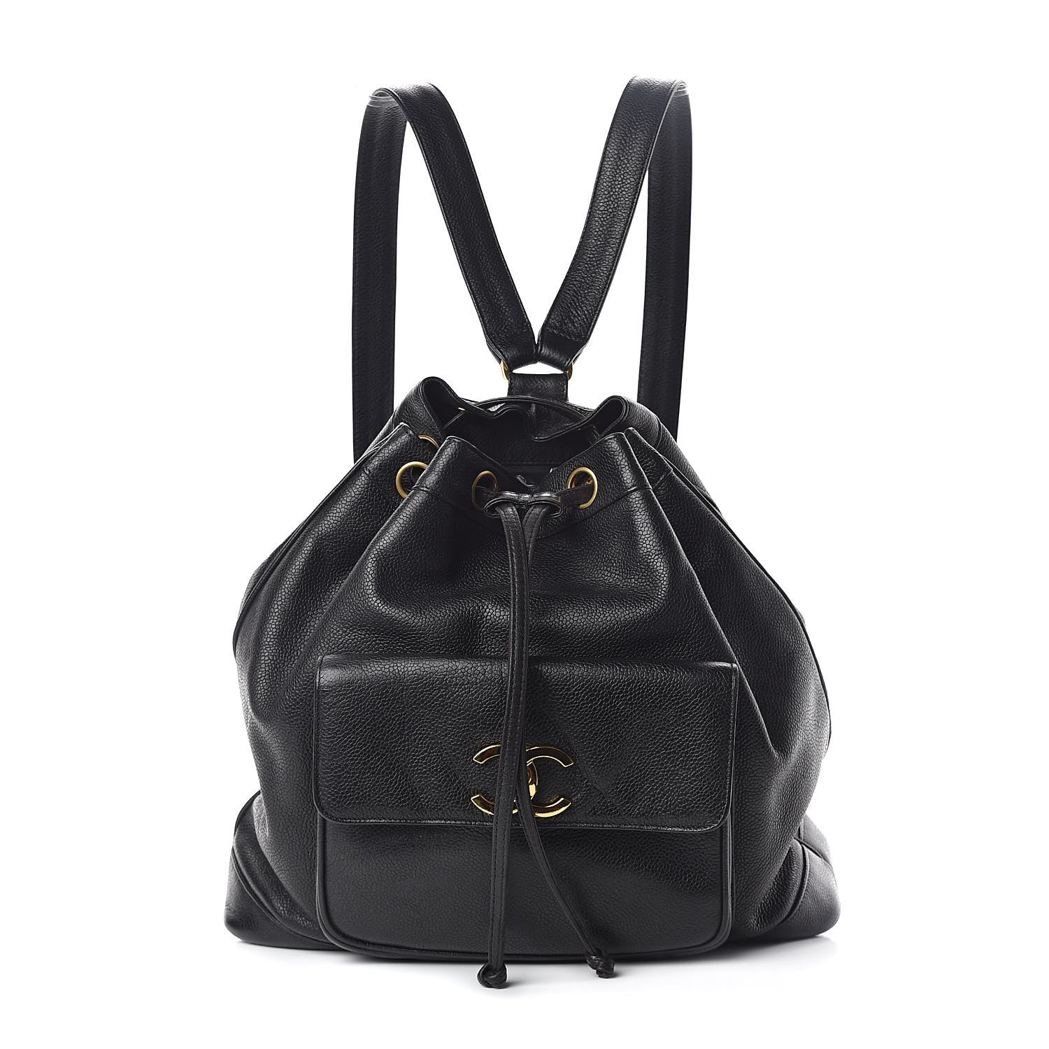 Chanel Caviar Drawstring Backpack Bag Black 1 of 10