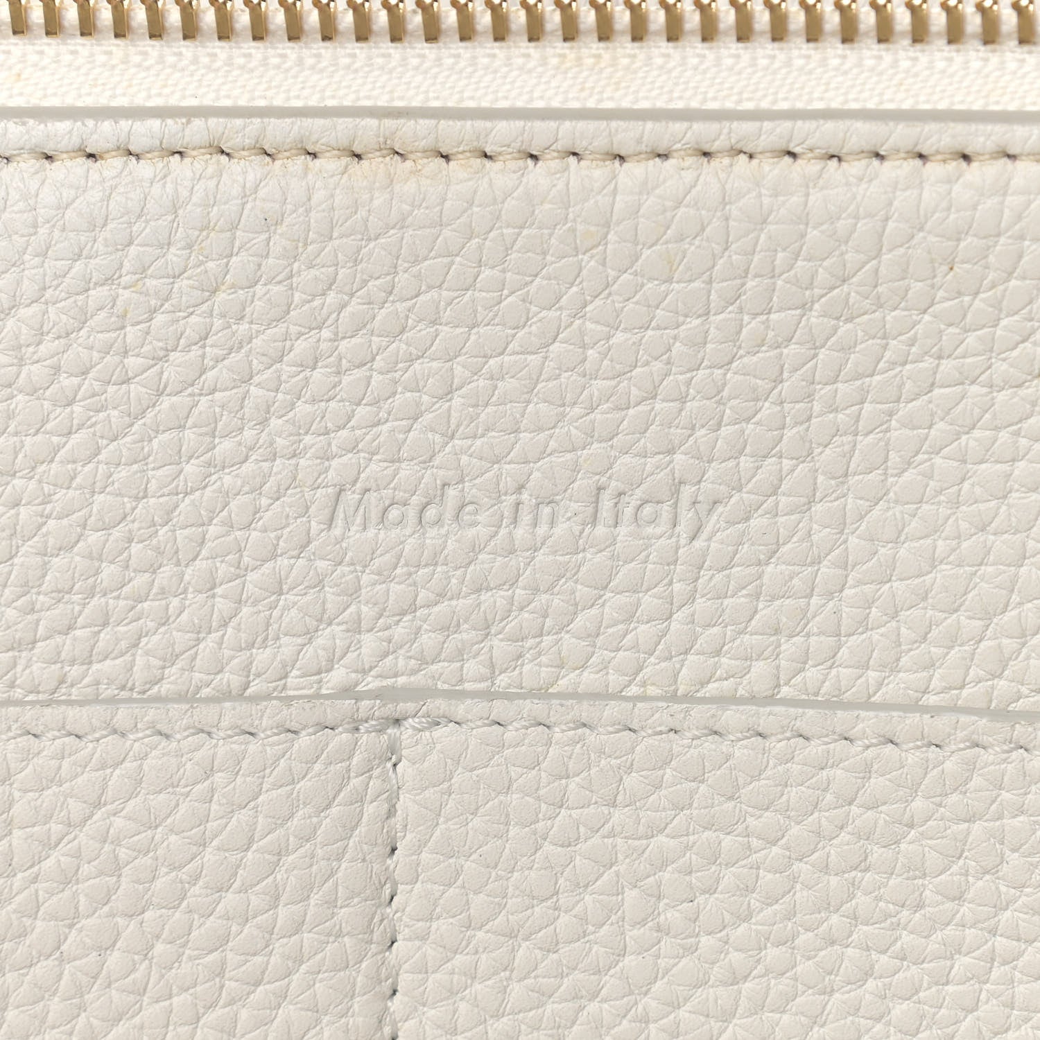 Celine Baby Grained Calfskin Small Tri-Fold Bag White 7 of 22