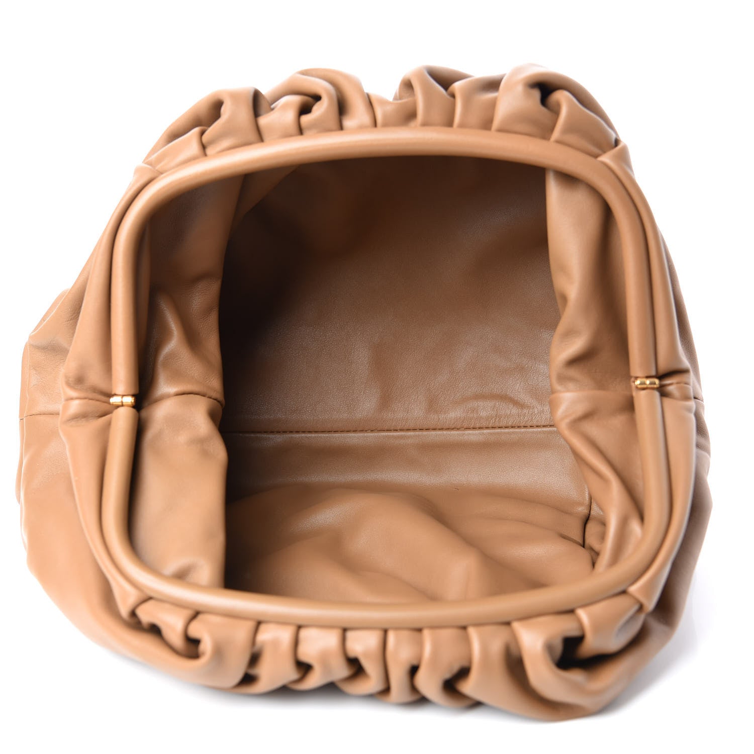 Bottega Veneta Smooth Butter Calf The Pouch Oversized Clutch Cammello 5 of 7