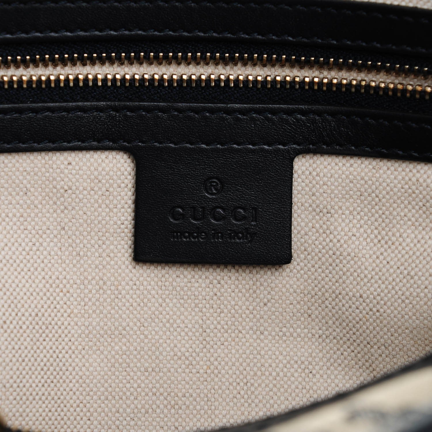 Gucci Monogram Medium Vintage Web Boston Navy 6 of 7