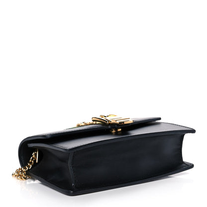 Gucci Calfskin Super Mini Sylvie Chain Shoulder Bag Blue 4 of 11