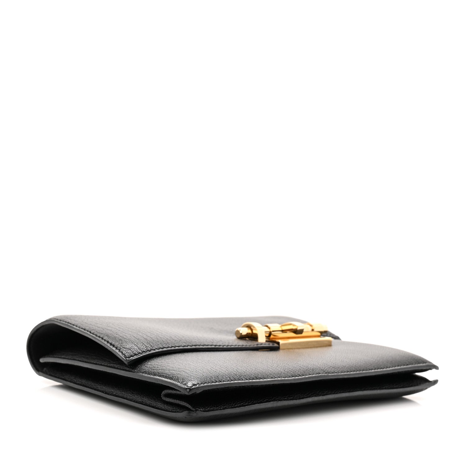 Hermes Chevre Mysore Verrou Clutch Black 4 of 11