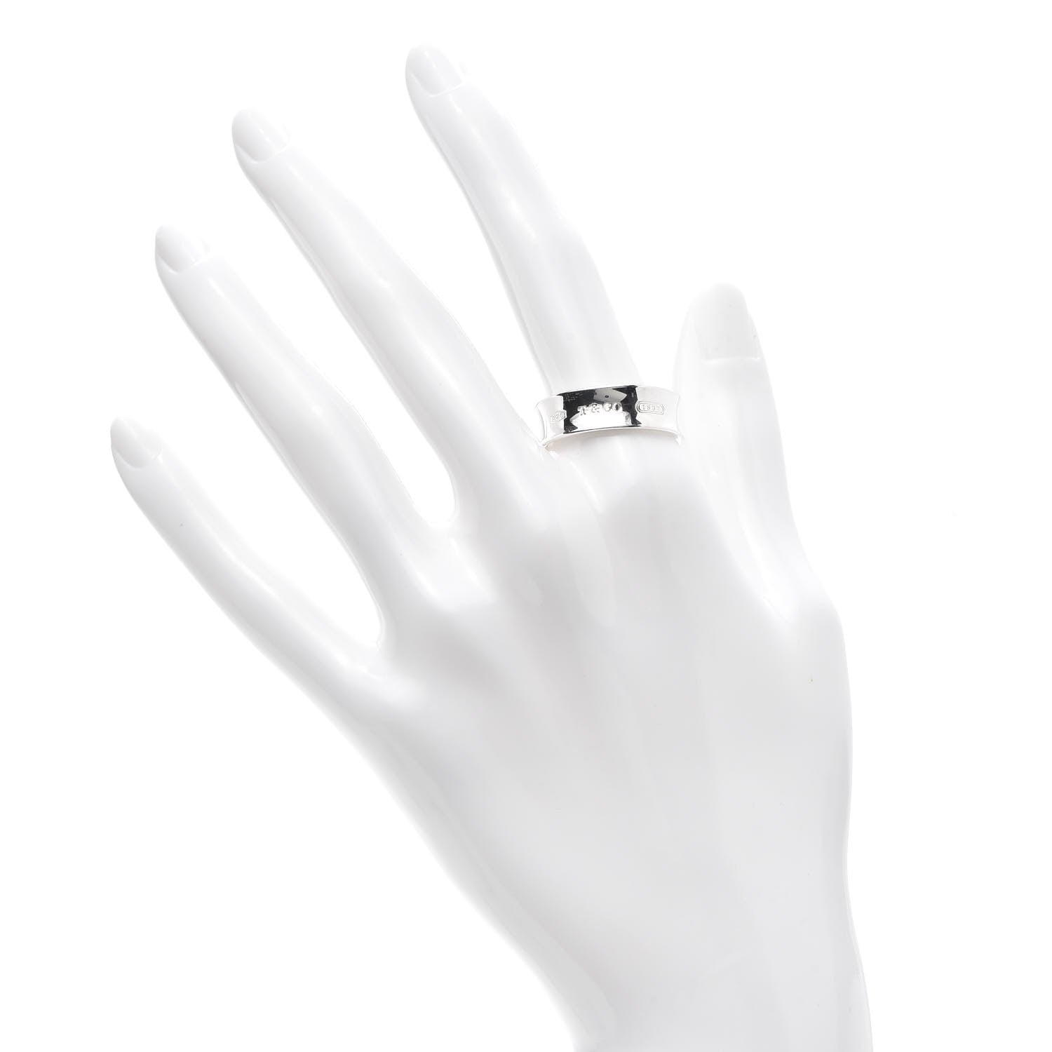 Tiffany Sterling Silver 1837 Band Ring 60 9 2 of 4