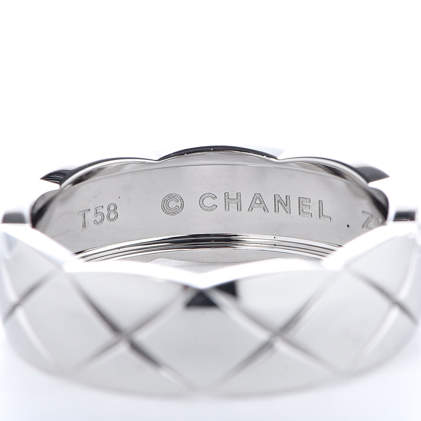 18K White Gold Small Coco Crush Ring 58 8.5