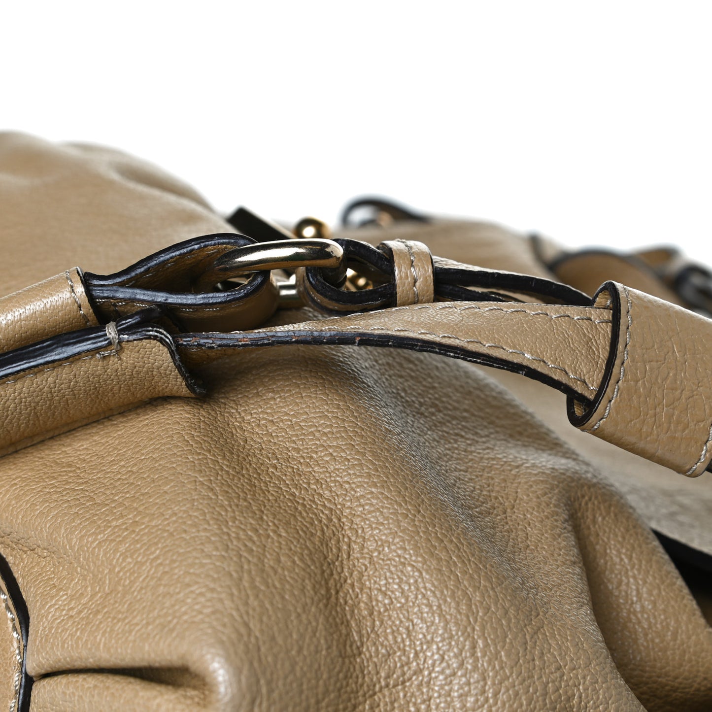 Calfskin Medium Elsie Satchel Greige