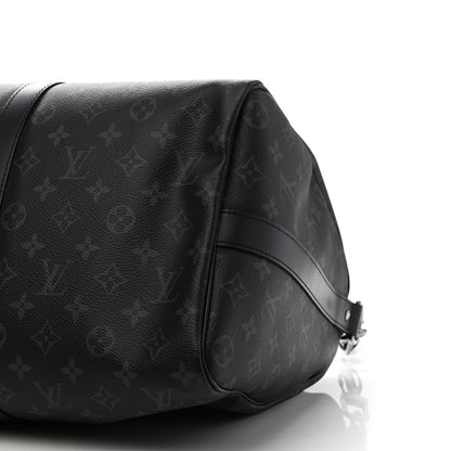 Louis Vuitton Monogram Eclipse Keepall Bandouliere 45 10 of 12