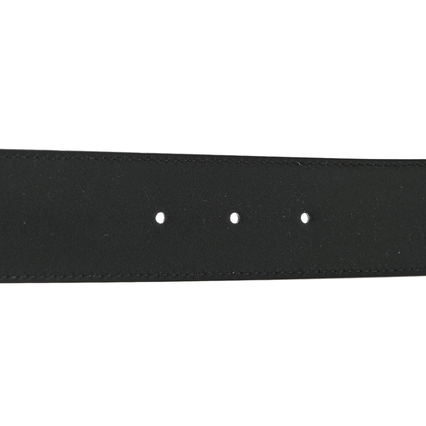 Moon Calfskin Torchon Double G 40mm Belt 80 32 Black