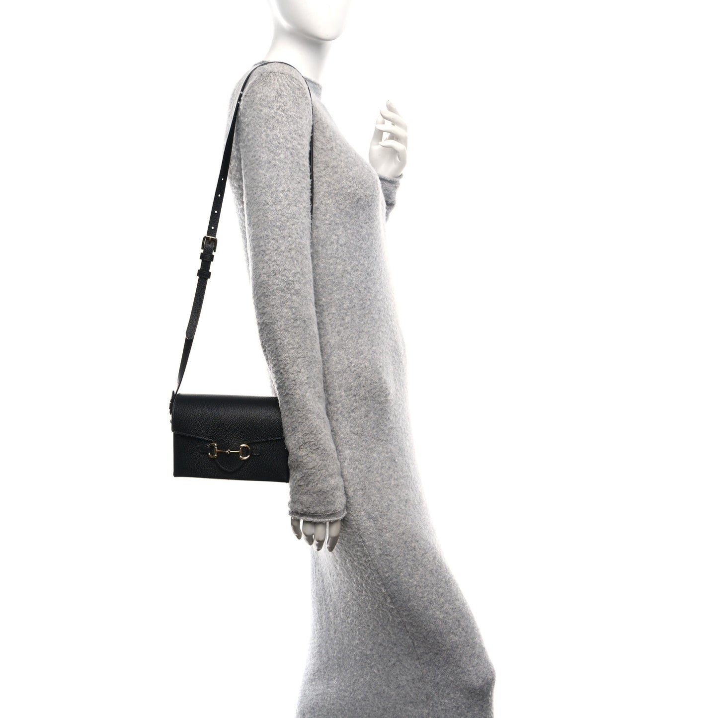 Calfskin Horsebit 1955 Shoulder Bag Black