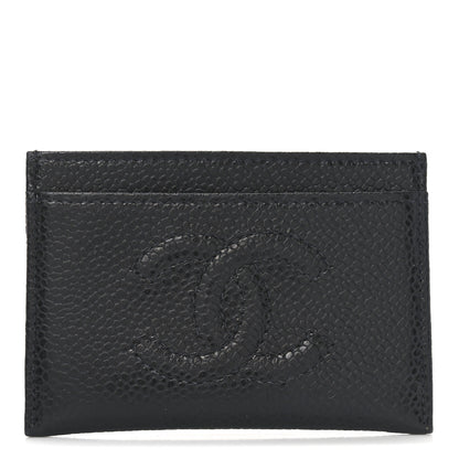 Chanel Caviar Timeless CC Card Holder Black 1 of 8