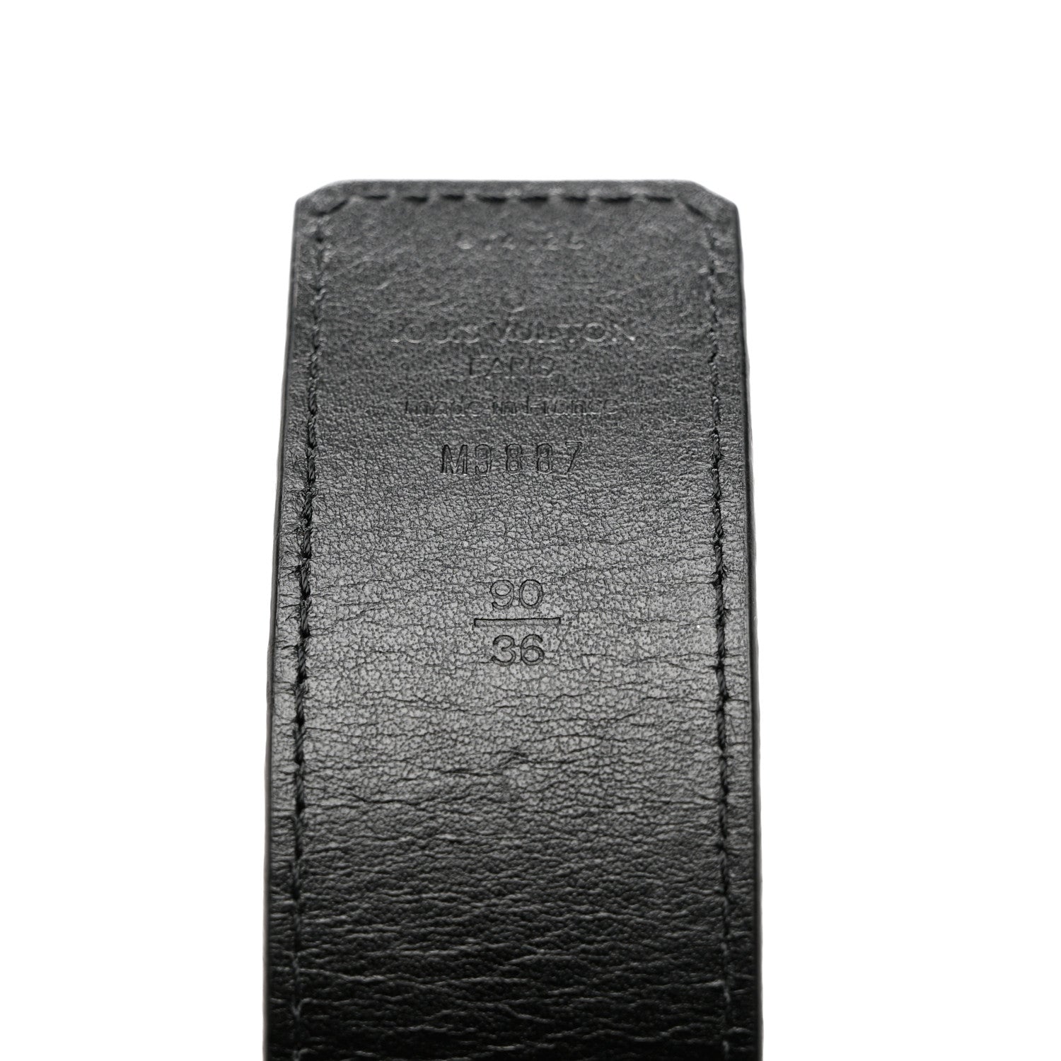Louis Vuitton Calfskin 40mm LV Initiales Reversible Belt 90 36 Dark Brown Black 5 of 5