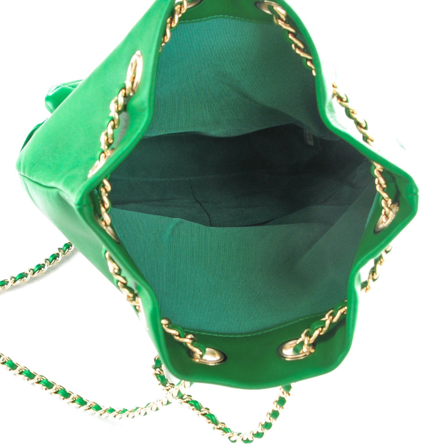 Lambskin Quilted Small In Seoul Backpack Green