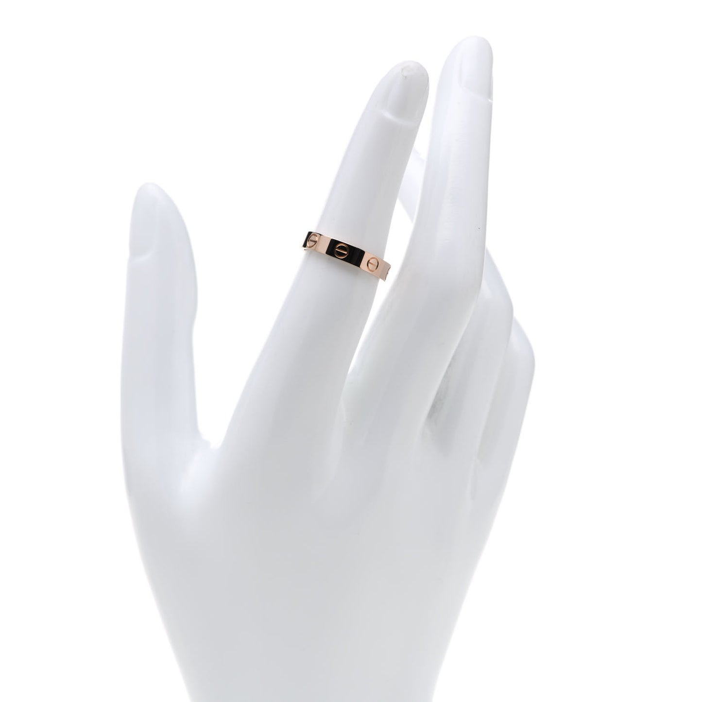 18K Pink Gold 3.5mm LOVE Wedding Band Ring 51 5.75