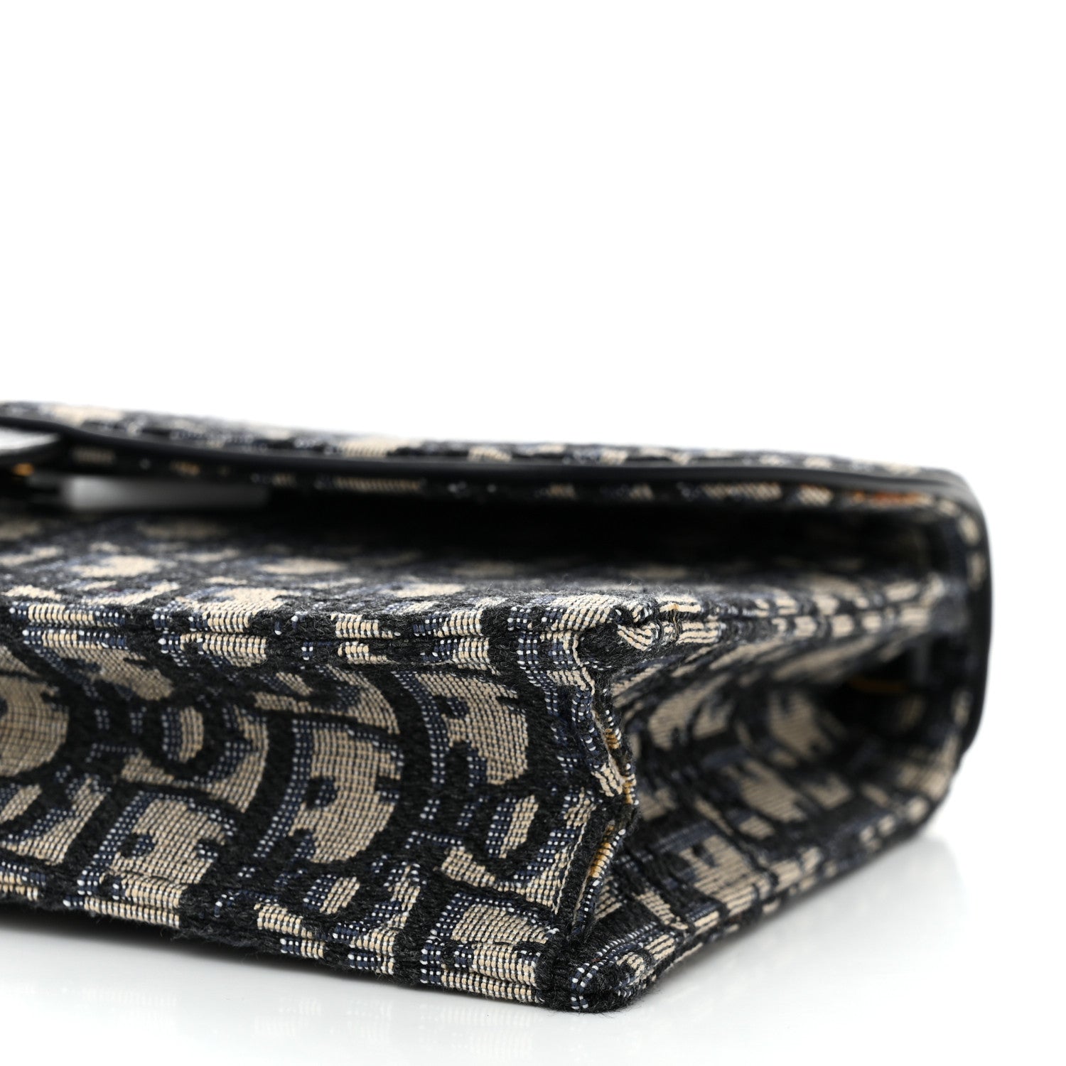 Christian Dior Oblique Saddle Chain Pouch Blue 9 of 11