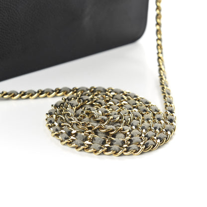 Chanel Caviar Timeless CC Wallet On Chain WOC Black 14 of 14