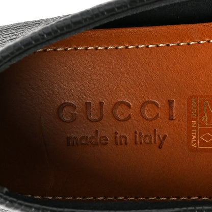 Gucci Calfskin Mens Horsebit Alcapulco Moccasins 8 Black 7 of 10