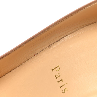 Christian Louboutin Patent Pigalle Follies 100 Pumps 38 Nude 8 of 9