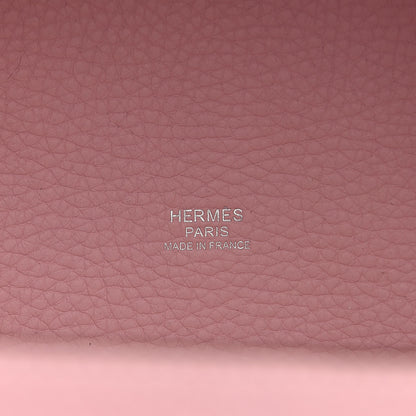 Hermes Taurillon Clemence Picotin Lock 18 PM Rose Sakura 6 of 10