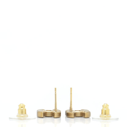 Chanel Crystal CC Earrings Gold 3 of 5