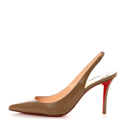 Christian Louboutin Nappa Clare Sling 80 Pumps 36 Cafe Creme 1 of 7