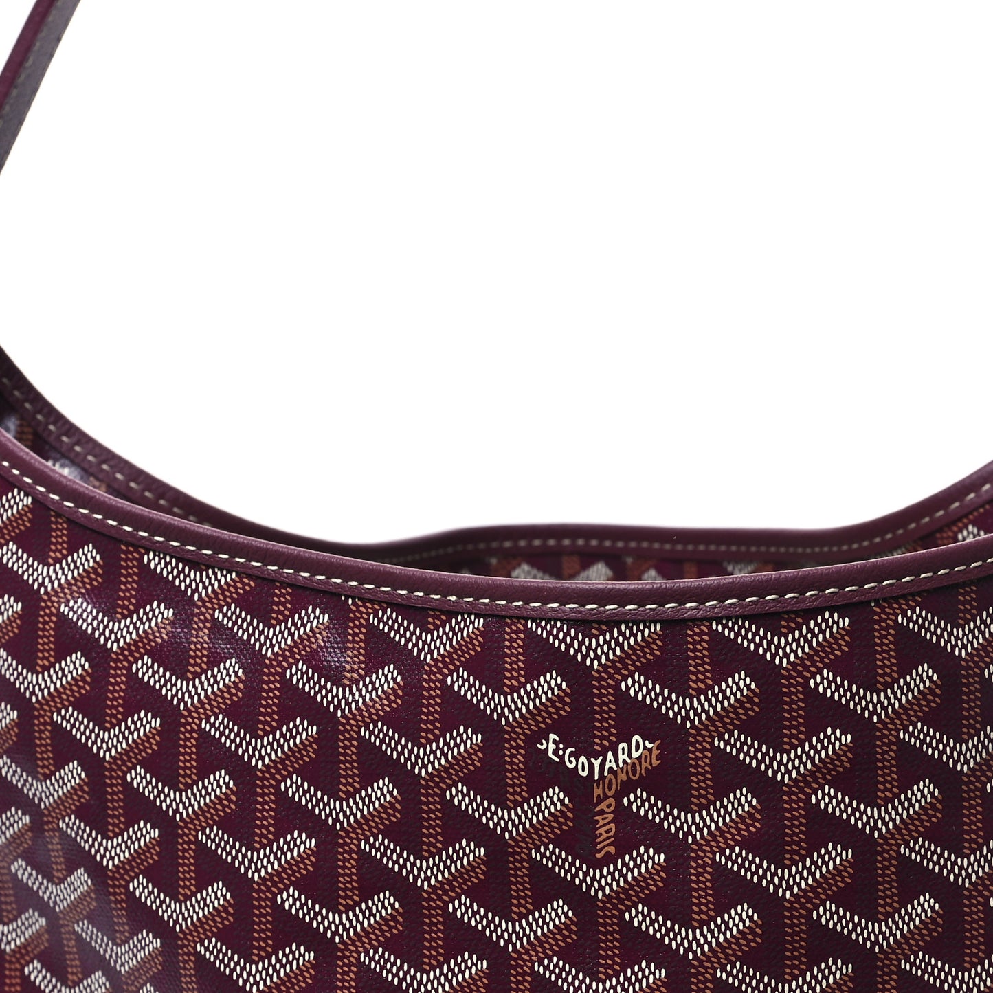 Goyardine Boheme Hobo Burgundy