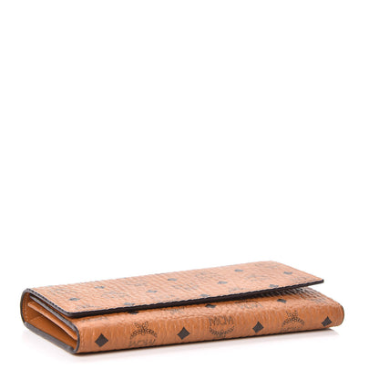 MCM Visetos Continental Flap Wallet Cognac 4 of 8