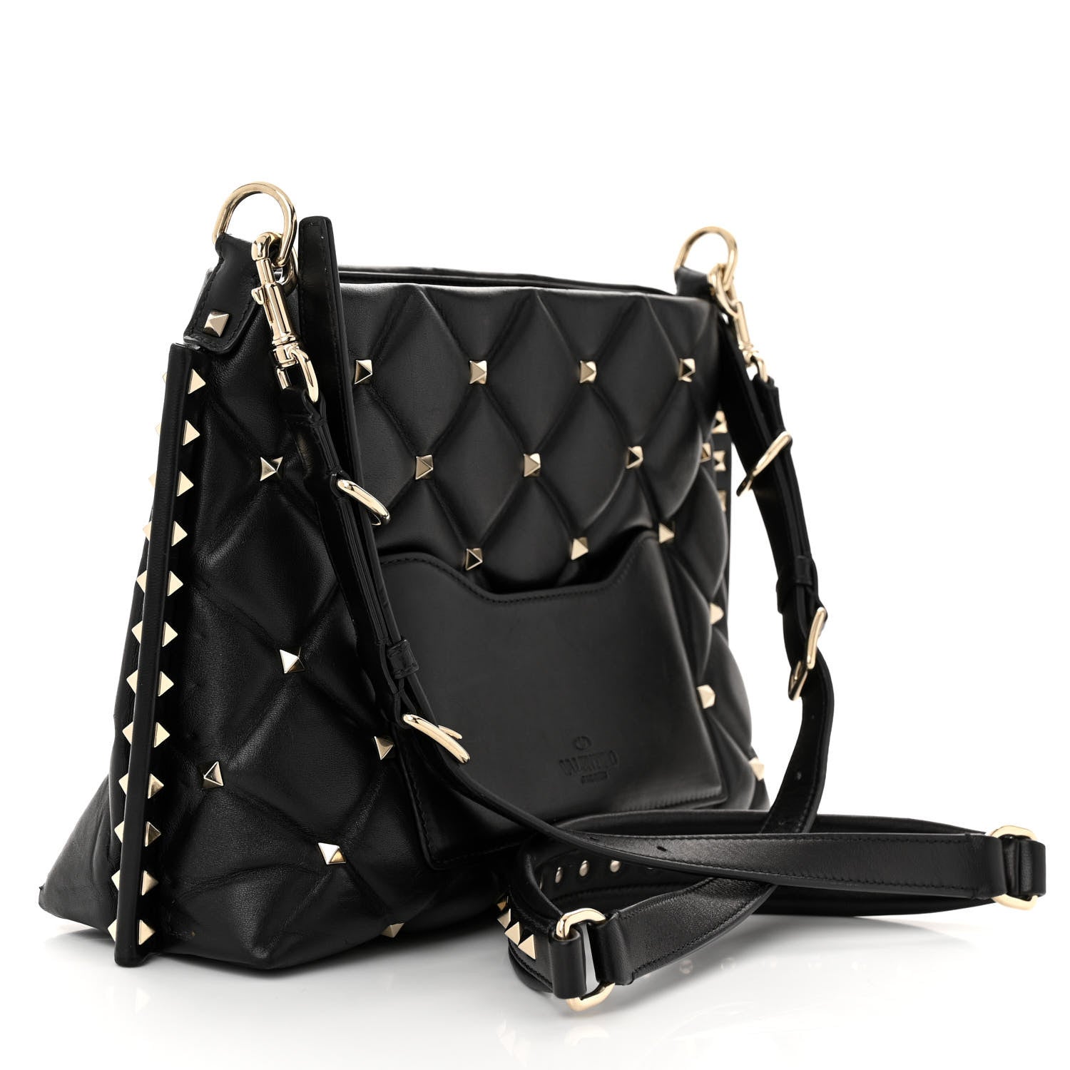 Valentino Garavani Nappa Candystud Shoulder Bag Black 3 of 10