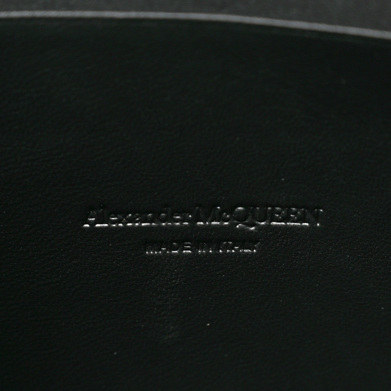 Alexander McQueen Calfskin Graffiti Zip Pouch Black 6 of 6