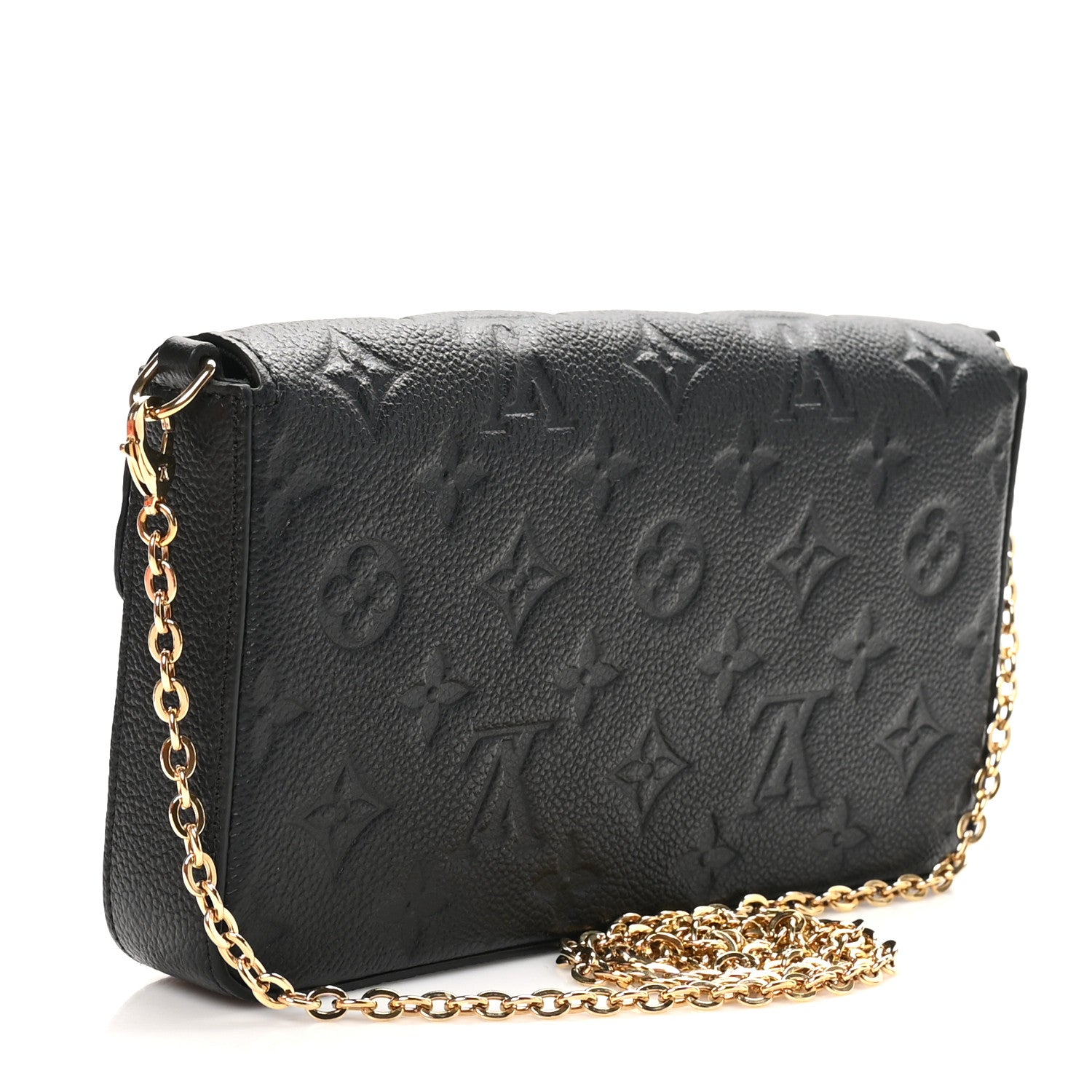 Louis Vuitton Empreinte Pochette Felicie Chain Wallet Black 4 of 11