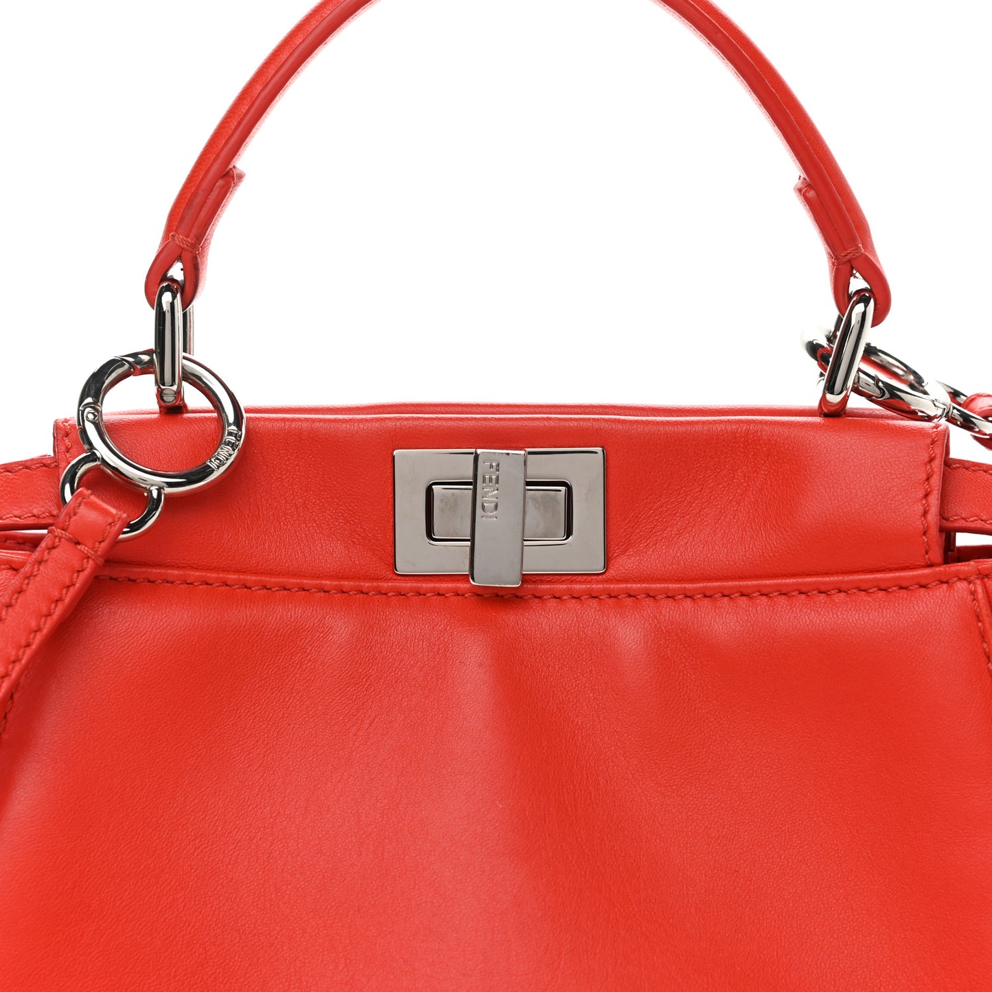 Nappa Mini Peekaboo Iconic Satchel Papavero