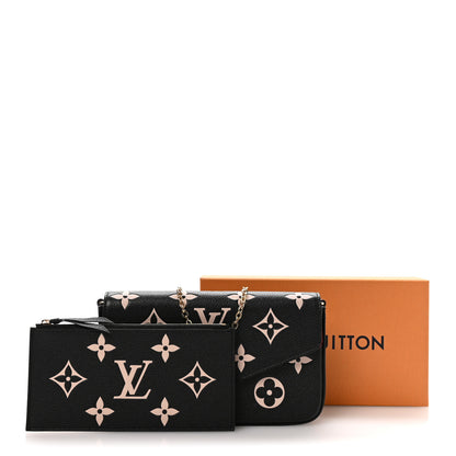 Louis Vuitton Empreinte Monogram Giant Felicie Pochette Black Beige 12 of 12