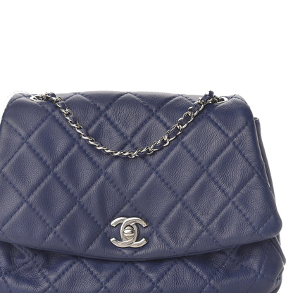 Chanel Calfskin Quilted CC Curvy Flap Blue 10 of 11