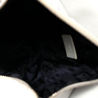 Christian Dior X Daniel Arsham Grained Calfskin Newspaper Print Saddle Bag White 5 of 10