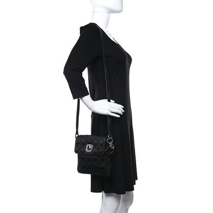Christian Dior Nylon Cannage Charming Lock Bag Black 2 of 16