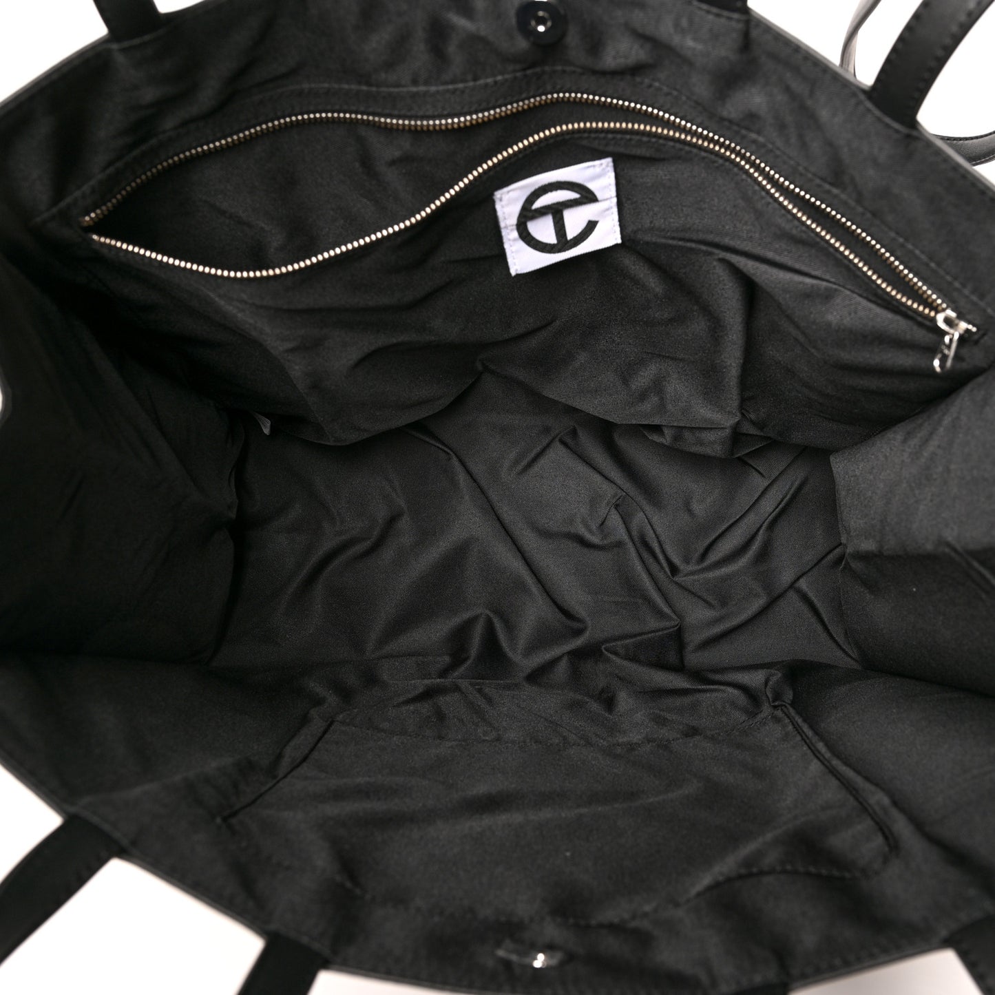 Vegan Leather Large Shopping Bag Black