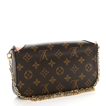 Louis Vuitton Monogram Valentine Dog Pochette Felicie Chain Wallet 3 of 10