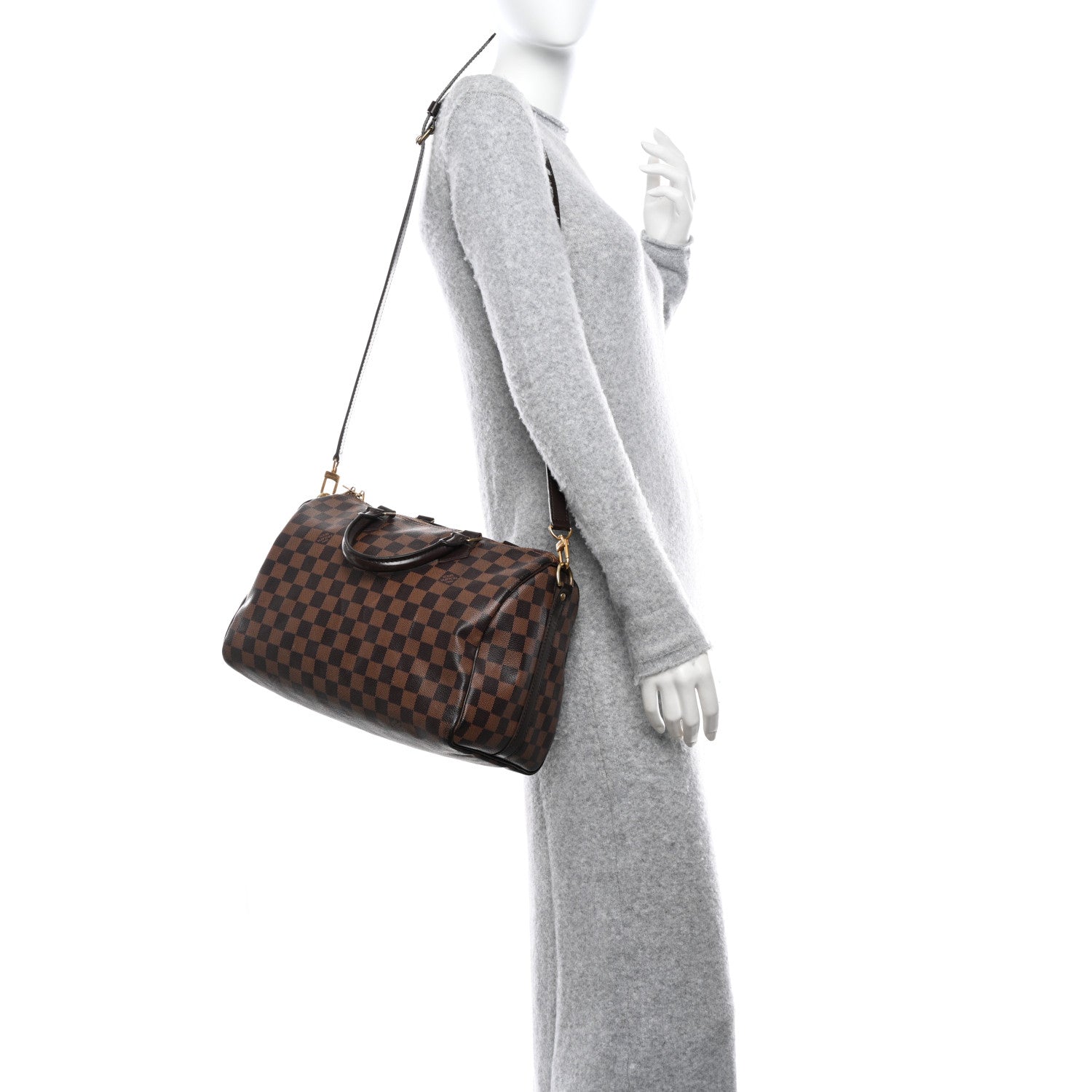 Louis Vuitton Damier Ebene Speedy Bandouliere 30 2 of 12