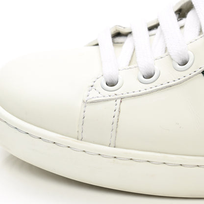 Gucci Calfskin Web Pearl Studded Womens Ace Sneakers 35 White 10 of 15