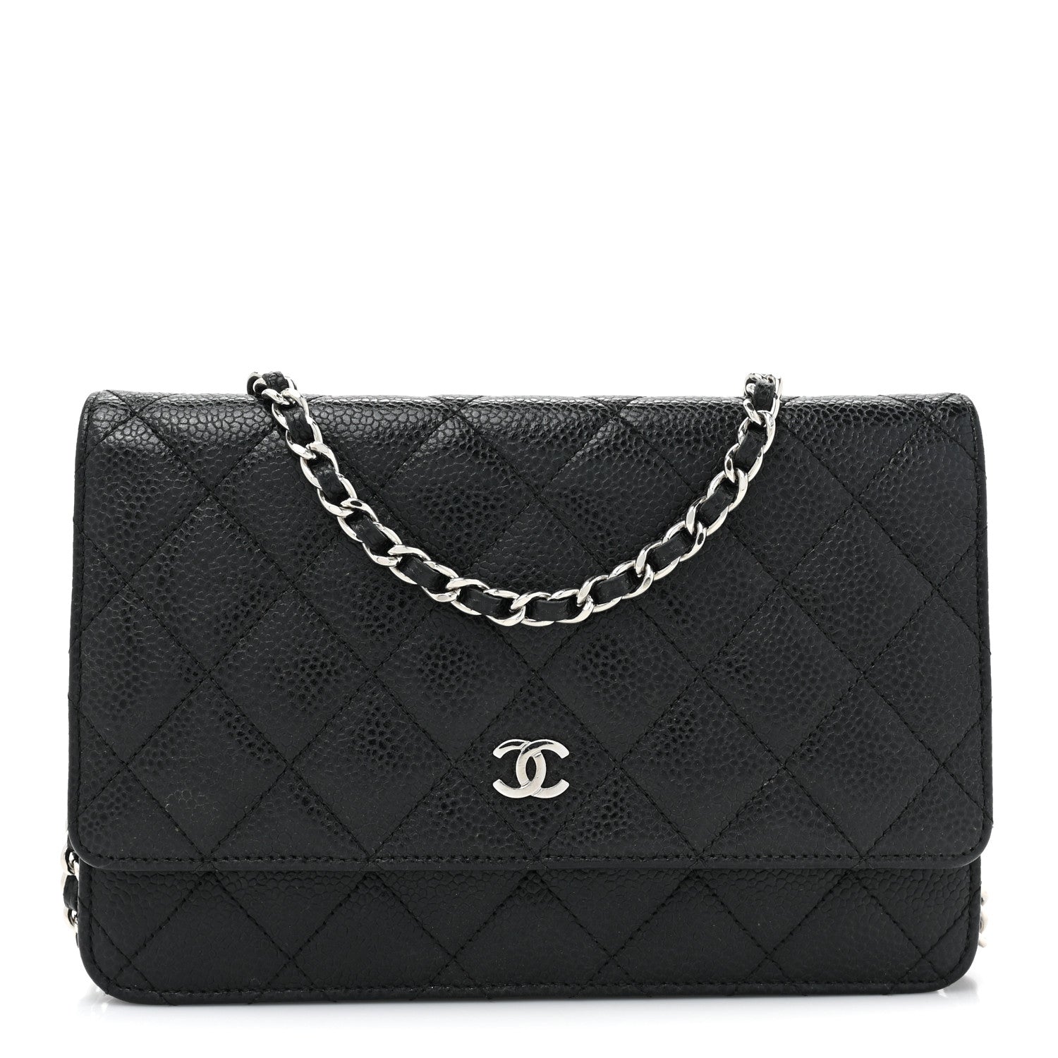 Chanel Caviar Quilted Wallet on Chain WOC Black 1 of 17