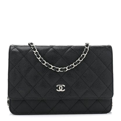 Chanel Caviar Quilted Wallet on Chain WOC Black 1 of 17