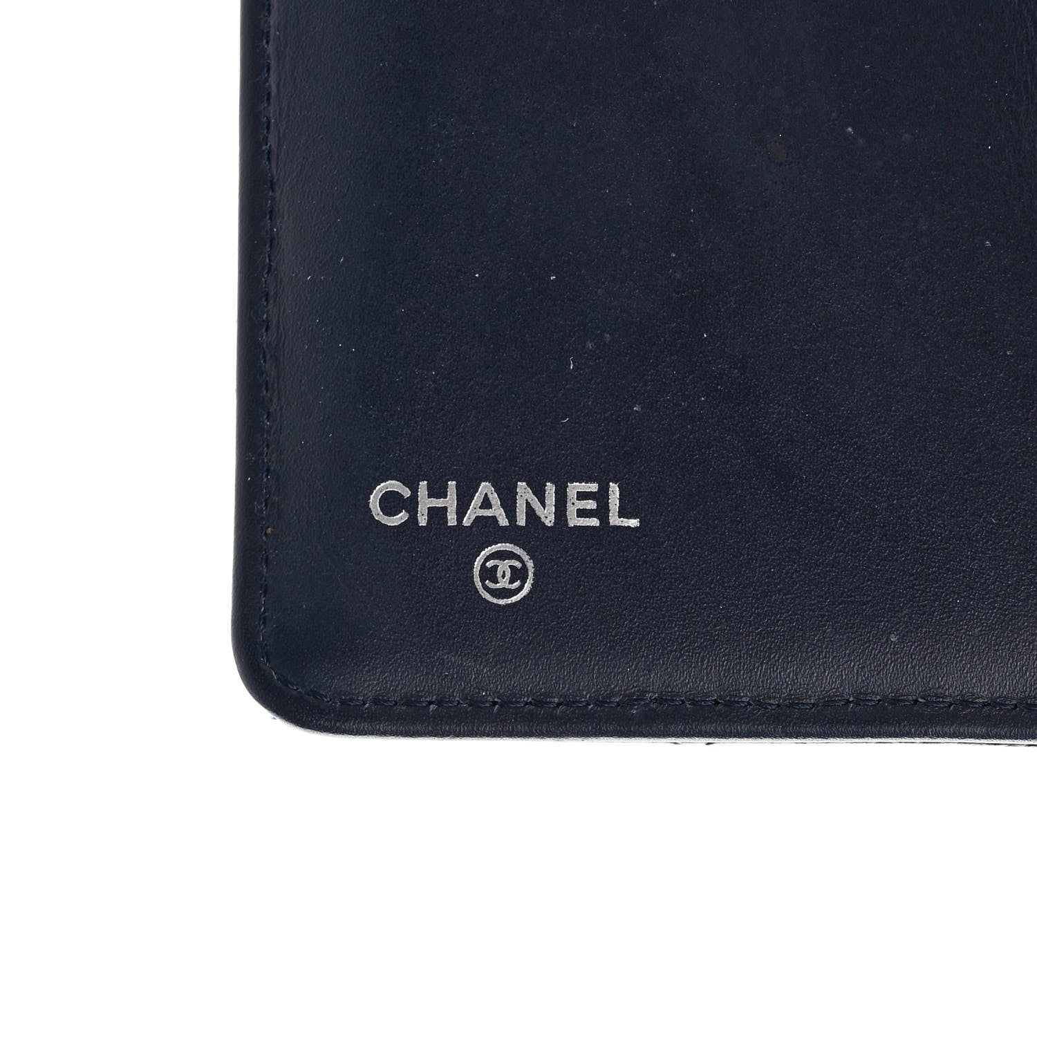 Chanel Caviar Quilted CC French Wallet Navy 6 of 10