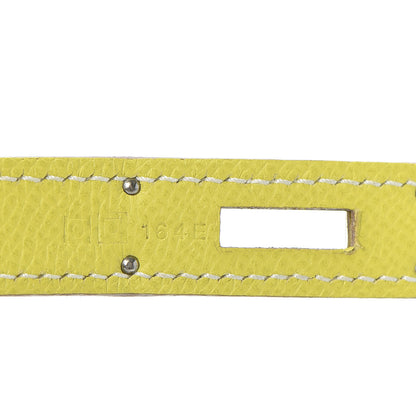 Hermes Epsom Candy Birkin 30 Lime Gris Perle 27 of 34