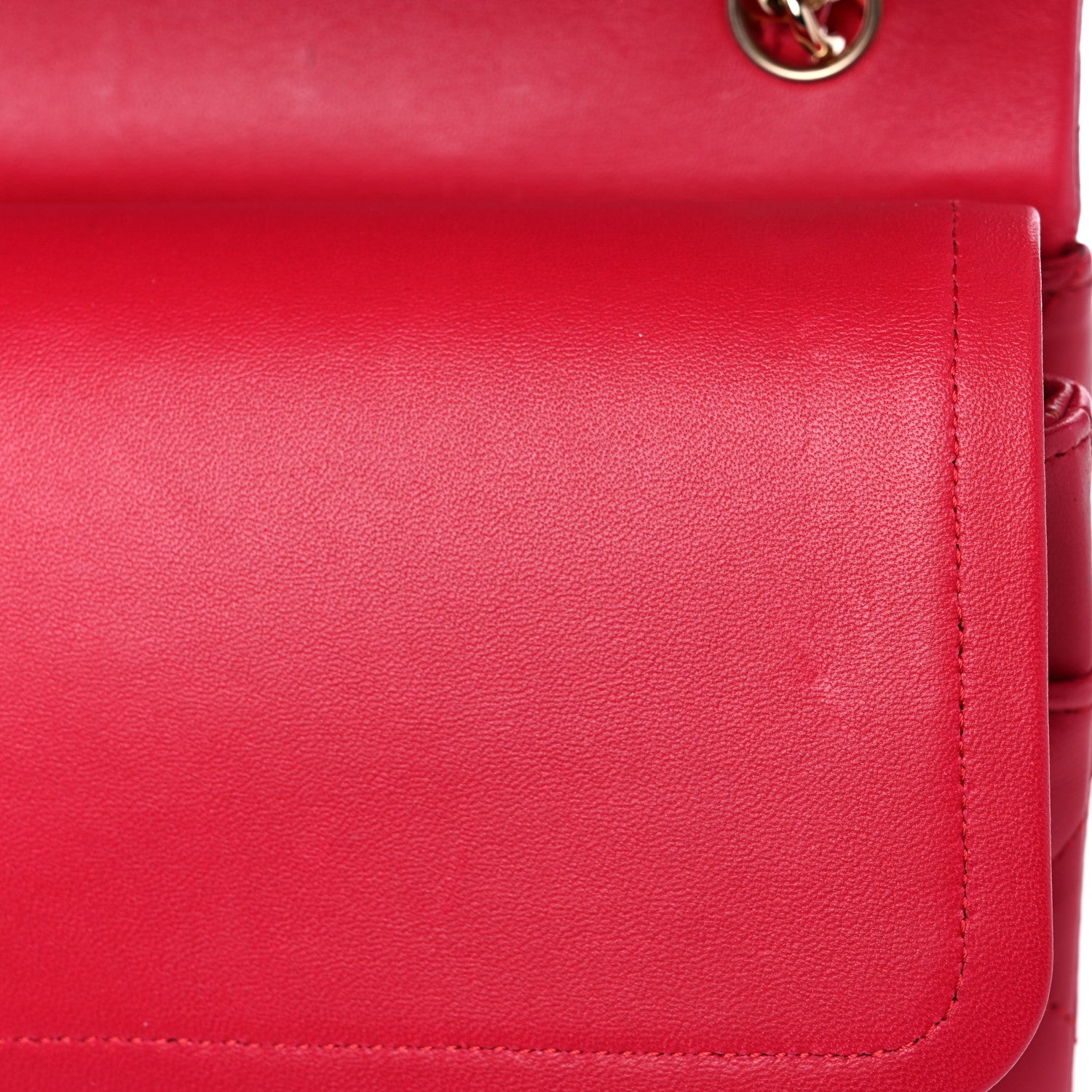 Chanel Lambskin Quilted Jumbo Double Flap Red 12 of 17