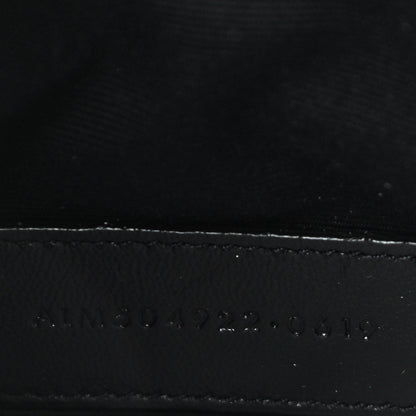 Saint Laurent Grain De Poudre Chevron Monogram Bill Pouch Dark Beige 7 of 11