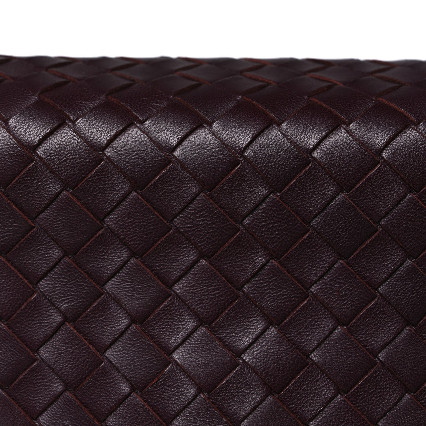 Nappa Intrecciato Large Olimpia Bag Burgundy