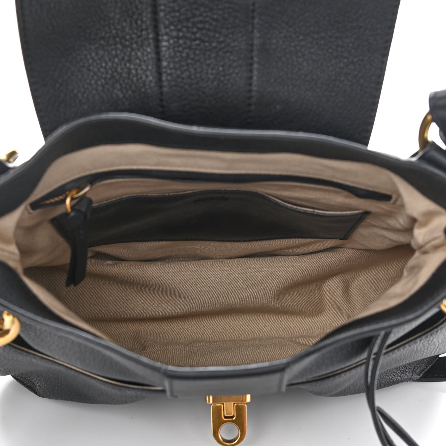Chloe Grained Lambskin Calfskin Small Lexa Shoulder Bag Black 5 of 10